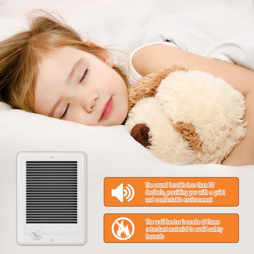 CSC152TW Electric Wall Heater Complete Unit With Thermostat, 5120 BTU, 240 Volt, 1500 Watt (Model: CSC152TW, Part: 67506) - size: 152