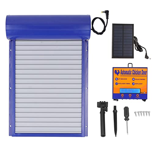 Automatic Chicken Coop Door Opener, Solar Powered Automatic Chicken Coop Door Daily Programmable Timer Control Chicken Coops Door for Chicken, Duck, Goose