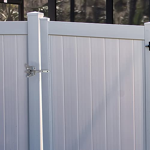 Design House 189407-GS Self-Locking Heavy Duty Gate Latch 2-Pack Galvanized Steel - color: Galvanized Steel, size: 2-Pack Gate Latch or Lock