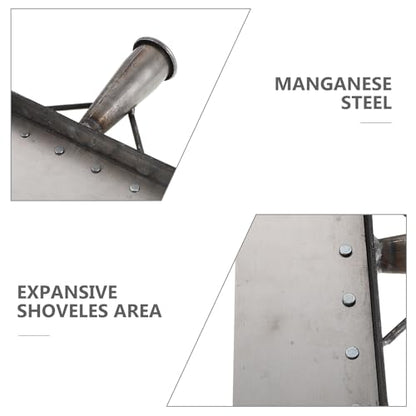 Toyvian Manganese Steel Farm Shovel Cleaning Scraper for Livestock Manure Removal 32cm Heavy Duty Poultry and Barn Cleaning Tool for Stable and Pasture Maintenance