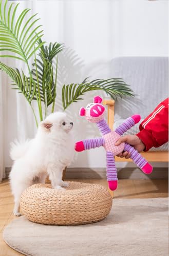 2026 Upgraded Dog Toys for Aggressive ChewersSqueaker Inside Interactive Chew Toy with Hypoallergenic Filling | Oeko-TEX Certified Boredom Buster & Cuddle Companion (7.9 * 14.9in) (Bear*1 & Pig*1) - color: Bear*1 & Pig*1