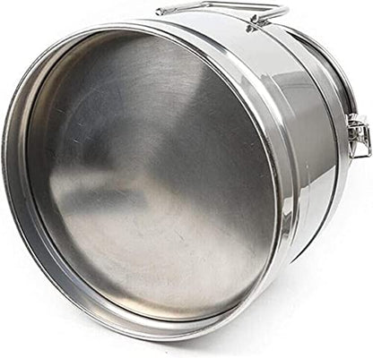 12-60L Milk Can 304 Stainless Steel Milk Transport Can Milk Bucket Wine Pail Barrel Tea Canister Tote Jug with Sealed Lid Heavy Duty Liquid Storage Container,20L,50L(13.16 Gallon)
