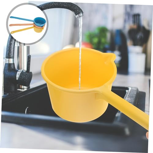 Plastic Water Ladle Bath Ladle Dipper 3pcs Long Handle Hair Washing Cup Kitchen Water Scoop Livestock Feeding for Garden Watering Supplies