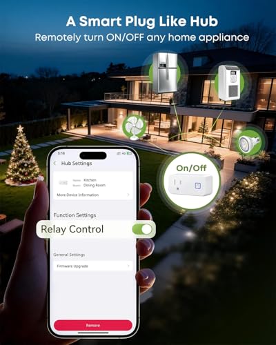 MOCREO WiFi Room Thermometer Hygrometer, Remote App Email Alert, 2 Years Data Export, 2 Years Battery, No Subscription, Wireless Temperature Humidity Sensor for Bedroom, Greenhouse, Basement - style: 1 sensor + H3 hub