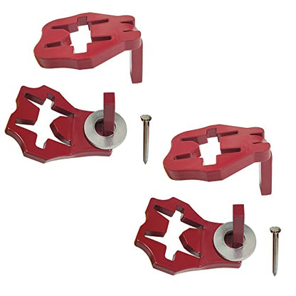 T-Post Gate Hinge Pins - Hang a gate of Any Farm or Garden from a Metal T Post - Outdoor Chain Link Fence Gate Hinges, Set of 2 - size: 2 Pack
