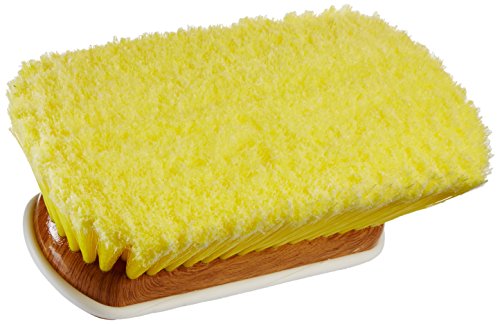 STAR BRITE 8" Premium Cleaning Brush - Synthetic Wood Block with High-Density Star Prene Fibers for Smooth & Painted Surfaces - Fits Star brite Extend-A-Brush Handles - Soft Bristle, Yellow (040170) - color: Yellow, size: Premium 8" Brush