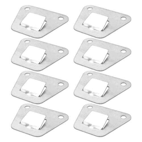 Fan Mounting Brackets, Solid Steel, Silver-8Pcs | Easy to Install with Included Screws and Anchors, Wall Fan Supports Rack for Oscillation Fans