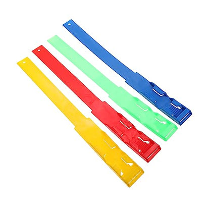 LIOOBO 4pcs Household Poultry Straps Chicken Ring Leg Sign Straps Animal Leg Bands Cold Frost and Heat Resistant