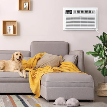 Whirlpool 10,000 BTU Through the Wall Air Conditioner, 115V, Cools up to 450 Sq. Ft. for Living Room, Bedroom, Kitchen with Dehumidifier and Remote Control, White - size: 10,000 BTU