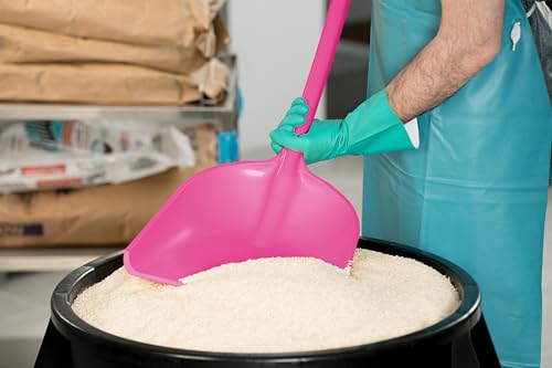 SPARTA 41076EC26 Plastic Sanitary Shovel, Food Safe Plastic Shovel For Commerical Kitchens, 11 Inches, Pink - color: Pink, size: 10" x 13.75" Scoop