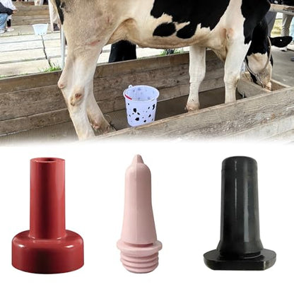 Calf Feeding Pacifiers with Fixed Base Milk Bucket Nipple for Feeding Milk Bucket for Cattle and Donkey Calf Feeder - color: D