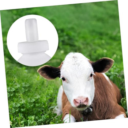 balacoo 1set Plastic Bottle Feeder for Breast Feeding Silicone Teats Farming Supplies for Livestock