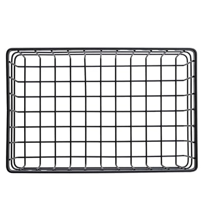 G.E.T. WB-964-MG Rectangular Metal Storage Wire Basket for Pantry, Produce and More, 9" x 6" x 4" - size: 9" x 6", style: 4" Deep
