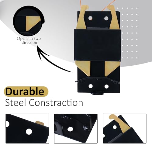 Two-Way Lockable Gate Latch – Heavy-Duty S16100100 (Big Black) – Perfect for Farm, Ranch, Pasture, Livestock & Field Gates – Universal Fit for Round or Square Tubes - size: BIG BLACK 1PACK