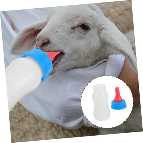 Levemolo 4pcs Small Animal Feeding Milk Bottles Sheep Piglet Lamb Nursing Bottles Feeder Bucket