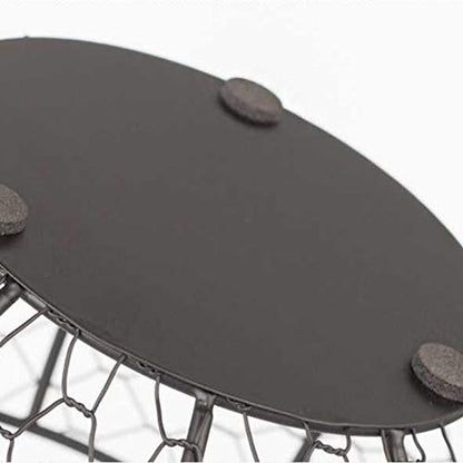 Ceramic Egg Holder Chicken Wire Egg Basket Fruit Basket Collection Hen Ornaments Decoration Kitchen Storage 19CMX22CM(B)