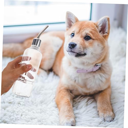 Yardwe Squirrel Pet Drinking Water Feeder Stainless Steel Automatic Dispenser for Small Animals Like Hamster Chinchilla Guinea Pig Easy to Install Leakproof