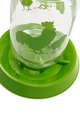 Lixit® Feeder or Waterer for Chickens and Other Wildlife - Made in USA (4 Quart - Pack of 2) - size: 128 oz (Pack of 2)