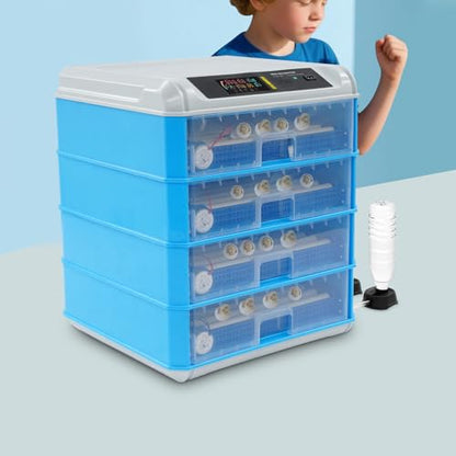 200-240 Eggs Incubator with Automatic Egg Turning, 110V 80W Poultry Hatcher Machine, Digital Temperature & Humidity Control, LED Display for Chickens Ducks Birds