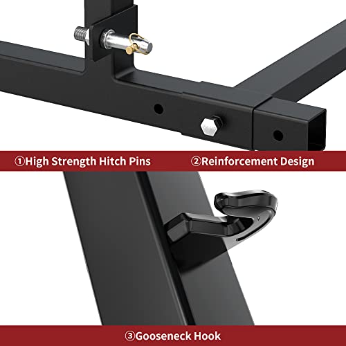 YITAMOTOR 3 Point Hitch Pallet Fork, 1500lbs Capacity Adjustable Pallet Fork Quick Hitch for Category 1