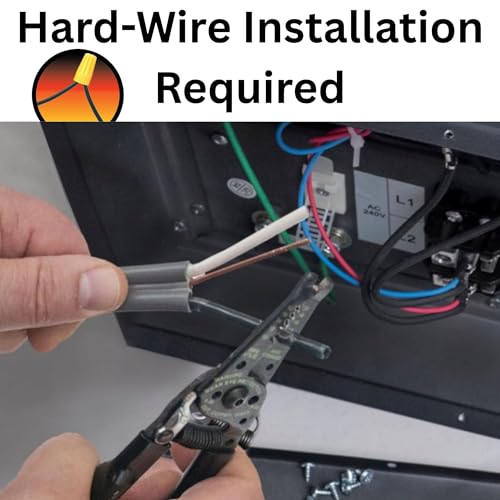 Dura Heat 240 Volt Hard-Wired Garage Heater, Remote, 10,000 Watt - EWH9615 | NO PLUG Hardwired Install Required, 2 Power Setting, Steel Body, Heat up to 1,200 sq ft, Thermostat, Wall & Ceiling Mount