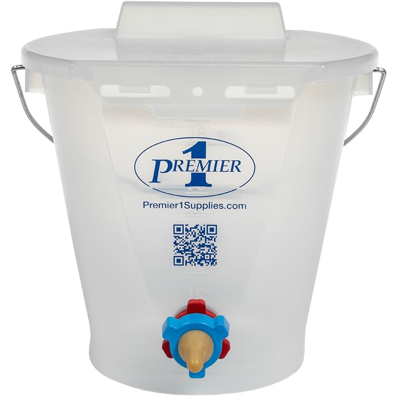 Premier 1 Lamb 'N' Goat Kid Prima Orphan Feeding Bucket (2 Gallon Round - 1 Hole) - size: 2 Gallon Round - 1 Hole