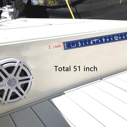 51 Inch Fishing Ruler Adhesive Waterproof Fishing Measuring Tape Tool for Boat Reflective Boat Ruler Sticker Glow Tape in The Dark - color: Blue