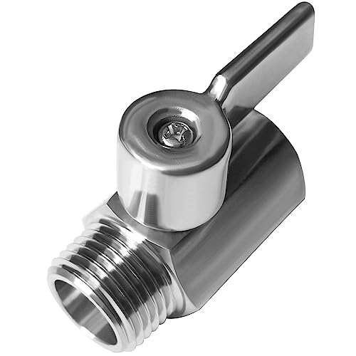 Beduan Mini Ball Valve Stainless Steel(316) 3/8" NPT Male x NPT Female Mini Ball Shutoff Valve - size: 3/8 Inch, style: 1 PACK