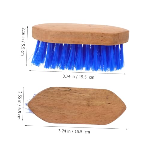 Horse Hair Cleaning Comb Stiff Bristle Grooming Brush with Ergonomic Handle Cattle and Donkeys Body Brush Massager to Circulation and Comfortable Tool