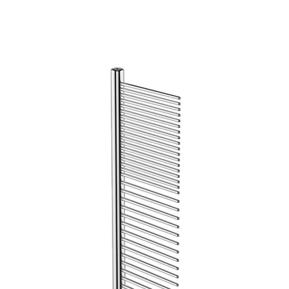 Andis 68545 Stainless Steel Pet Grooming Comb – Dematting Tool for Knots, Mats & Loose Hair Removal, 10-Inch, Professional Grooming Performance - size: 10 Inch