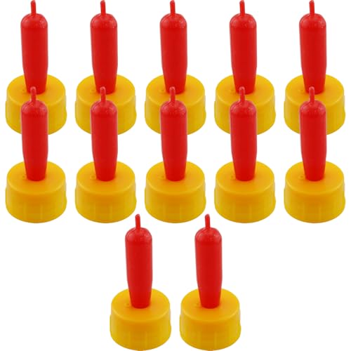 TAODAN 12PCS 2.4 Inch Silicone Lamb Pacifier Feeder Livestock Feeding and Watering Supplies Suitable for Mammals