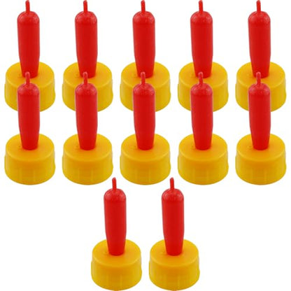 TAODAN 12PCS 2.4 Inch Silicone Lamb Pacifier Feeder Livestock Feeding and Watering Supplies Suitable for Mammals