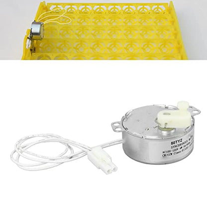 GLOGLOW Egg Turner Motor, Low Power Dissipation Incubator Motor Replacement for Home Use 100-120V Automatic Poultry Egg Turner for Chicken Duck Quail Hatching