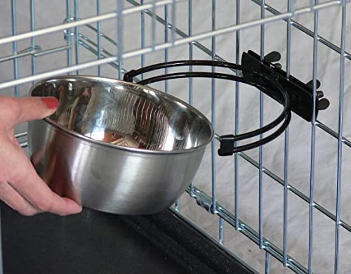 Midwest Stainless Steel Snap'y Fit Water and Feed Bowl 10 oz