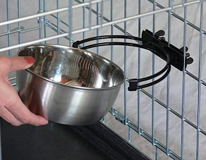 Midwest Stainless Steel Snap'y Fit Water and Feed Bowl 10 oz
