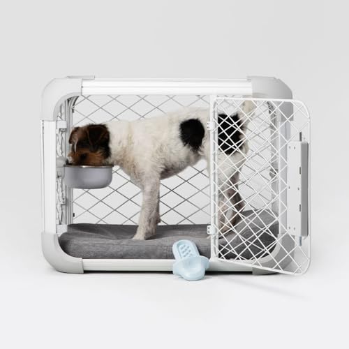 DIGGS Crate Bowl for Dogs - Clip on Pet Bowl for Water & Food - Puppy Training Necessities - Spill-Resistant, Universal Dog Crate Accessories (38oz.)