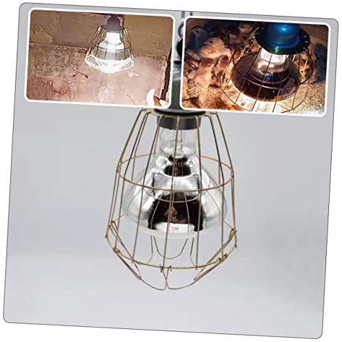 3pcs Wear-Resistant Bulb Cover for Heating Lamps Light Bulb Cage for Livestock Reptiles and Chickens Easy to Install Material Design