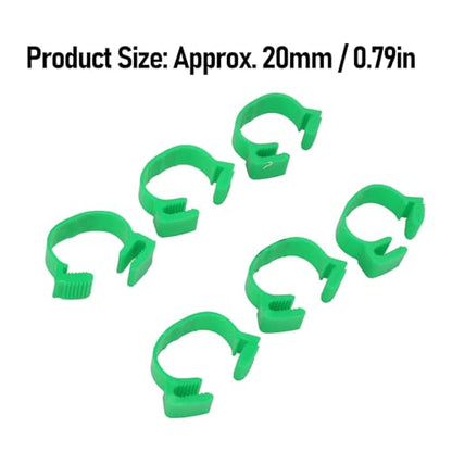 100PCS 20mm Chicken Leg Bands, 001 to 100 Numbered Colorful Chicken Birds Poultry Identification Leg Bands for Chicks Ducks Pigeons Goose Quail Yellow (Green) - color: Green
