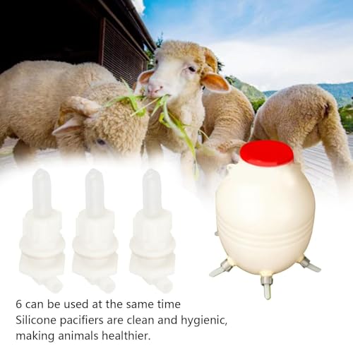 9PCS Livestock Feeding Nipples, Small Animal Milk Drink Nipples Soft Nipples for Bottles for Goats and Cheeps