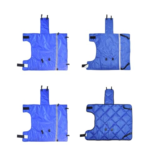 Reinforced Calf Blanket Jackets with Reflective Strips Thickened Windproof Calf Warm Coat for Cold Weather Farming Use Insulated Livestock Vest