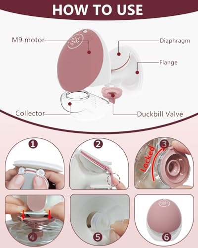 4PC Upgraded M9 Breast Pump Replacement Part, Including 4pcs Double-Layed Diaphragms for Momcozy Upgraded Mobile Flow | Upgraded M9,Breastfeeding Parts, Diaphragms, 4PC Red, Not Original Parts - size: Red 4pcs Diaphragms
