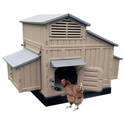 Formex Snap Lock Large Chicken Coop Backyard Hen House 4-6 Large 6-12 Bantams - style: Large Coop