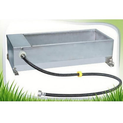 7.5L Self-Filling Stainless Steel Livestock Waterer – 304 Food-Grade Float Valve Cattle/Sheep Trough, Tool-Free Install, Leak-Proof, Freeze-Resistant, Farm Must-Have