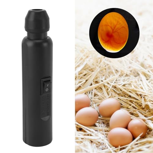 Egg Candler, Bright Cool LED Light Rechargeable Soft Cold Light Egg Hatching Tester Candling Lamp Durable ABS Material Portable and User Friendly for Science Experiment