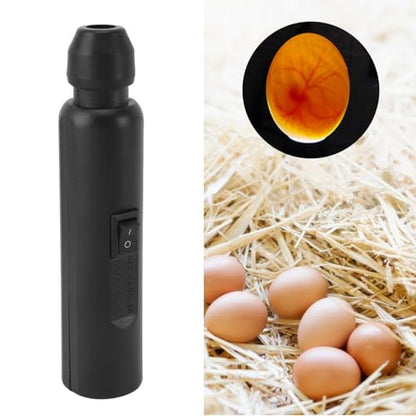 LED Light Egg Candler Tester, Rechargeable LED Light Candling Lamp, Portable Multifunctional Egg Hatching Tester for Inspecting Development