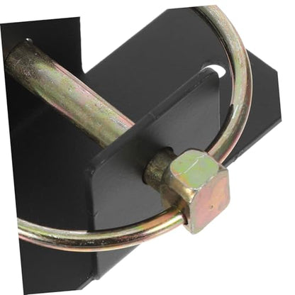 Heavy Duty Steel Grain Bucket Holder Featuring Locking Pin Design for Livestock Feeding Routines Wall Mount Horse Bucket Hanger and Slow Hay Bags
