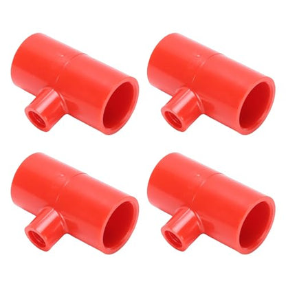 Zunate 20PCS Chicken Waterer PVC Tee Fittings for Automatic Poultry Drinker Nipples, Thickened Connectors for Ducks Quails Rabbits Supply Systems Water Line