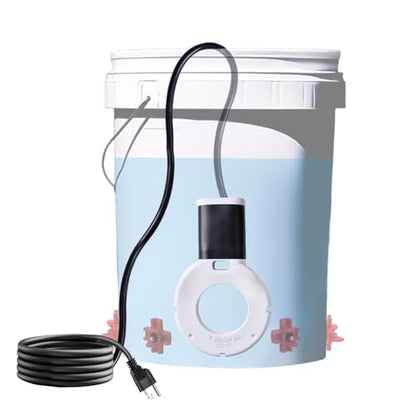 150W Chicken Water Heater, Submersible Bucket Heater Deicer for 5 Gallon, Heated Chicken Waterer for Winter, Freeze-Proof Poultry Waterer, Stock Tank & Water Trough Warmer for Livestock - size: 150Watt