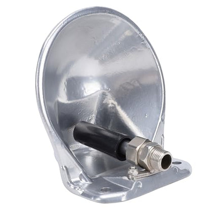 Pssopp Dog Water Bowl Dispenser, Stainless Steel Automatic Livestock Waterer with Float Valve for Cattle Sheep Goats and Pigs