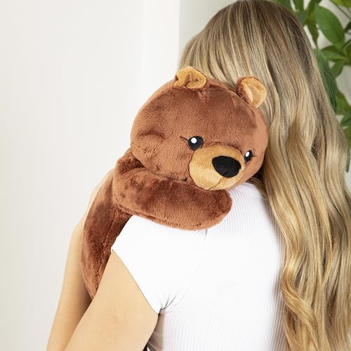HUGIMALS Darby the Bear 20 Inch 4.5 lb Heavy Cute Sensory Weighted Comfort Plush | Large Unscented Washable Self Care Calming Stuffed Animal for Kids, Teens and Adults - color: Darby the Bear